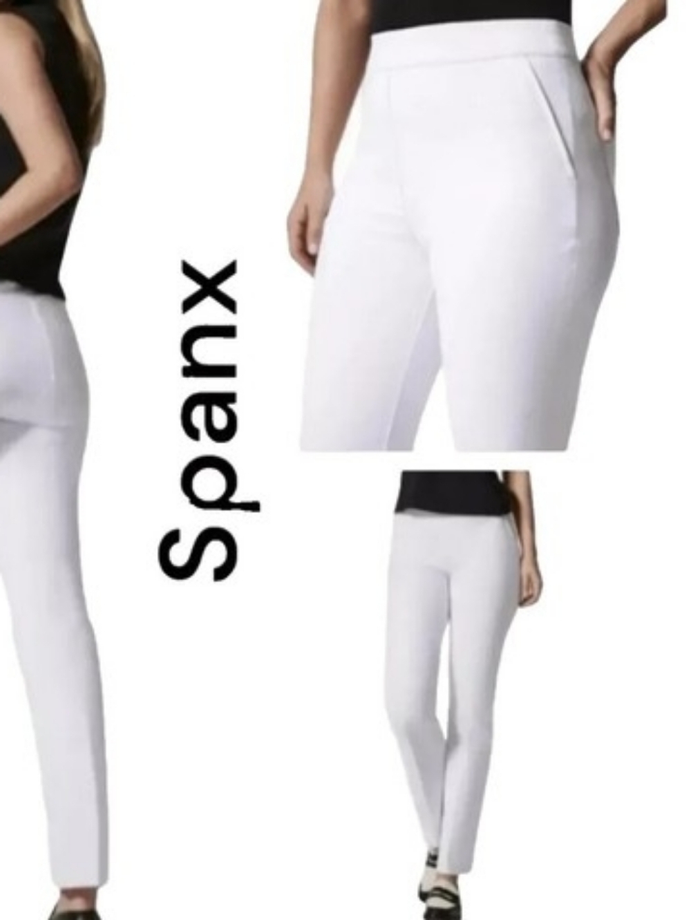 SPANX White Wide ankle Pants